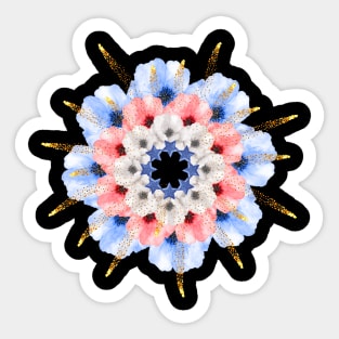 4th July party mandala Sticker